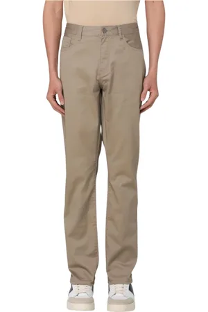 Armani Exchange Spodnie, Mężczyzna, Beżowy, W33, Mud Straight Leg Spodnie Stylowy Look