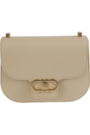 Salvatore Ferragamo Torebki, Kobieta, Beżowy, ONE SIZE, Kolekcja toreb Double G