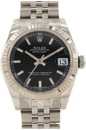 Rolex Pre-owned, unisex, Czarny, ONE SIZE, Pre-owned Stainless Steel watches