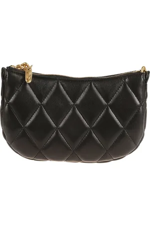 Burberry Torebki, Kobieta, Czarny, ONE SIZE, Czarna Torba na Ramię z Łańcuchem