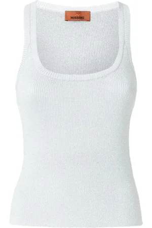 Missoni Koszulki, Kobieta, Biały, XS, Biała Top z Unikalnym Wzorem