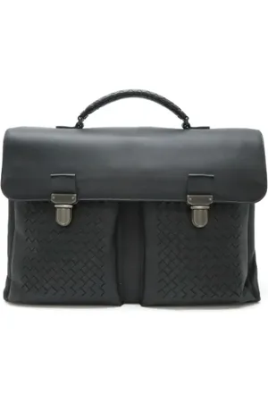 Bottega Veneta Pre-owned, Mężczyzna, Czarny, ONE SIZE, Skóra, Pre-owned Leather briefcases