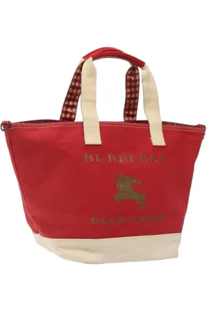 Burberry Pre-owned, Kobieta, Czerwony, ONE SIZE, Pre-owned Canvas handbags