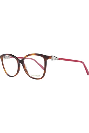 Emilio Pucci Akcesoria, Kobieta, brązowy, ONE SIZE, Brązowe Okulary Optyczne Cat Eye