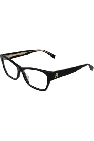 Tommy Hilfiger Akcesoria, Kobieta, Czarny, ONE SIZE, Czarne Kobiety Cat Eye Oprawki Optyczne