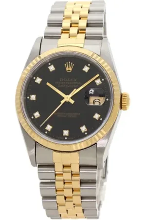 Rolex Pre-owned, Mężczyzna, Czarny, ONE SIZE, Pre-owned Stainless Steel watches