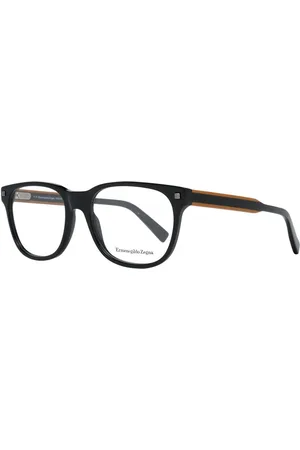 Ermenegildo Zegna Akcesoria, Mężczyzna, Czarny, ONE SIZE, Czarne Okulary Optyczne Mężczyźni Kwadratowy Styl