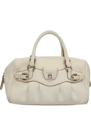 Salvatore Ferragamo Pre-owned, Kobieta, Biały, ONE SIZE, Skóra, Pre-owned Skórzane torebki