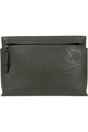 Loewe Pre-owned, Kobieta, Zielony, ONE SIZE, Skóra, Pre-owned Leather pouches