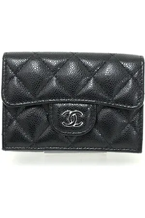 CHANEL Pre-owned, Kobieta, Czarny, ONE SIZE, Skóra, Pre-owned skórzane portfele