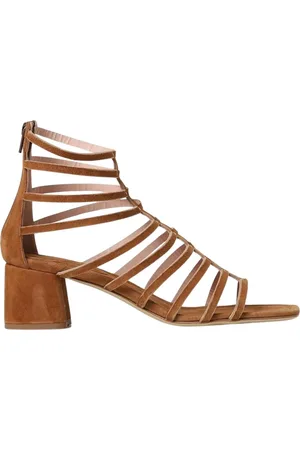 ANNA F. Buty, Kobieta, brązowy, 40 EU, Zamsz, Spalone sandały na obcasie