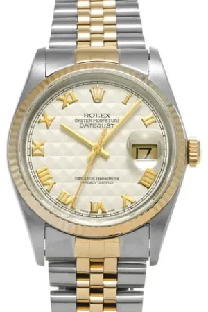 Rolex Pre-owned, Mężczyzna, Biały, ONE SIZE, Pre-owned Yellow Gold watches