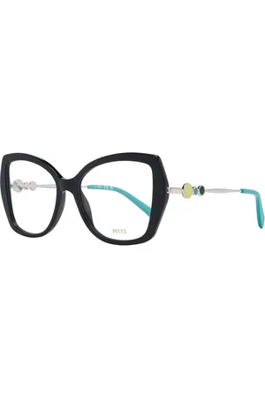 Emilio Pucci Akcesoria, Kobieta, Czarny, ONE SIZE, Czarne Okulary Optyczne Damskie Styl Motyla