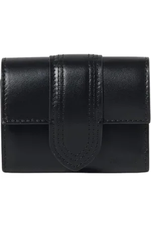Jacquemus Akcesoria, Kobieta, Czarny, ONE SIZE, Elegancki Mini Portfel w Klasycznym Czarnym