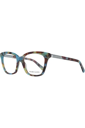 Guess Akcesoria, Kobieta, Wielobarwność, ONE SIZE, Kolorowe Okulary Optyczne Damskie Kwadratowy Styl