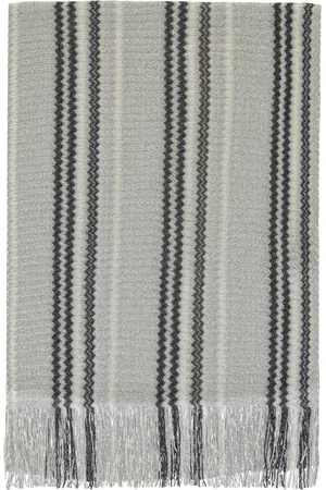 Missoni Akcesoria, Kobieta, Szary, ONE SIZE, Frywolny Szal w Zigzag