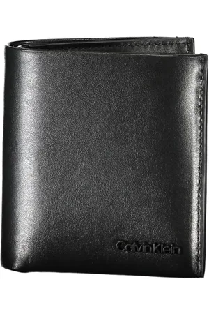 Calvin Klein Akcesoria, Mężczyzna, Czarny, ONE SIZE, Skóra, Elegancki czarny portfel Rfid
