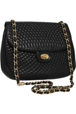 Bally Pre-owned, Kobieta, Czarny, ONE SIZE, Skóra, Pre-owned skórzane torby na ramię