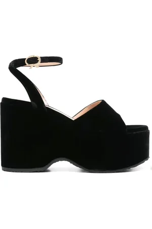 Gianvito Rossi Buty, Kobieta, Czarny, 36 1/2 EU, Eleganckie Czarne Skórzane Sandały