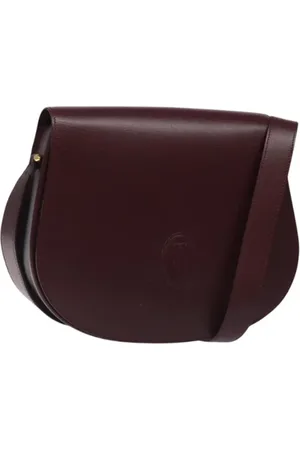 Cartier Pre-owned, Kobieta, Czerwony, ONE SIZE, Skóra, Pre-owned skórzane torby na ramię