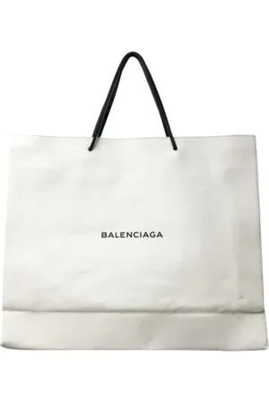 Balenciaga Pre-owned, Kobieta, Biały, ONE SIZE, Len, Pre-owned Leather balenciaga-bags