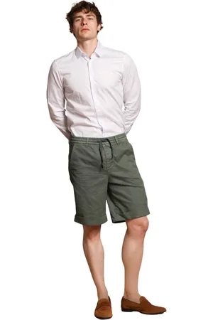 Masons Szorty, Mężczyzna, Zielony, 2XL, Bawełna, Spodnie Chino Bermuda w kolorze zielonym