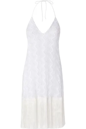Missoni Sukienki, Kobieta, Biały, M, Srebrny Krótki Cover Up