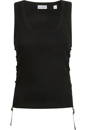 Burberry Koszulki, Kobieta, Czarny, M, Czarny Top w Stylu Jerseywear