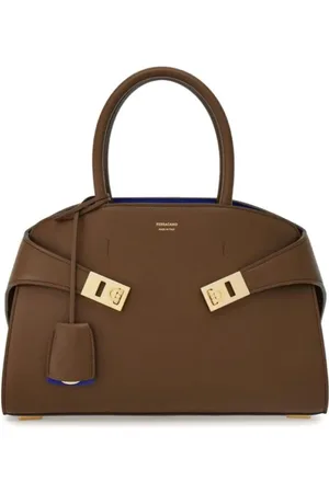 Salvatore Ferragamo Torebki, Kobieta, brązowy, ONE SIZE, Skóra, Stylowa torebka