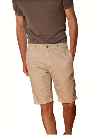 Masons Szorty, Mężczyzna, Beżowy, XS, Bawełna, Męskie szorty bermuda chino z bawełny Pima