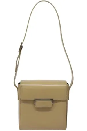 Saint Laurent Pre-owned, Kobieta, Beżowy, ONE SIZE, Skóra, Pre-owned skórzane torby na ramię