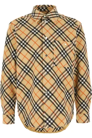 Burberry Koszule, Mężczyzna, Beżowy, L, Stylowe Koszule Kolekcja