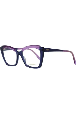 Emilio Pucci Akcesoria, Kobieta, Fioletowy, ONE SIZE, Fioletowe Okulary Optyczne Damskie Stylowe