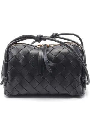 Bottega Veneta Pre-owned, Kobieta, Czarny, ONE SIZE, Skóra, Pre-owned Leather crossbody-bags