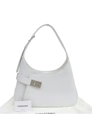 Salvatore Ferragamo Pre-owned, Kobieta, Biały, ONE SIZE, Skóra, Pre-owned skórzane torby na ramię