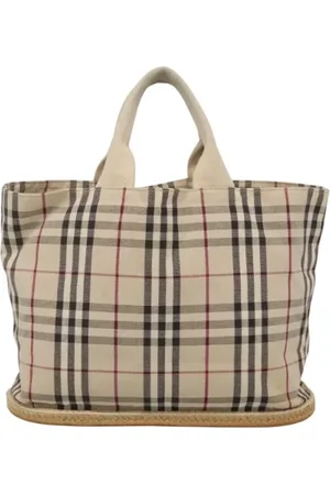 Burberry Pre-owned, Kobieta, Beżowy, ONE SIZE, Pre-owned Canvas handbags