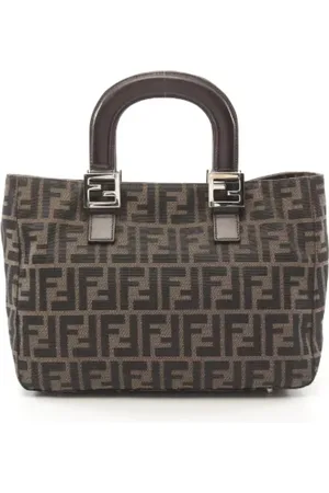 Fendi Pre-owned, Kobieta, brązowy, ONE SIZE, Skóra, Pre-owned Canvas totes