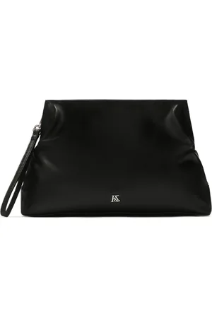 Kazar Torebki, Kobieta, Czarny, ONE SIZE, Czarna kopertówka z małym monogramem