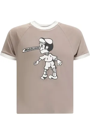 MAGLIANO Koszulki, Mężczyzna, Beżowy, M, Britpop Mini T-Shirt