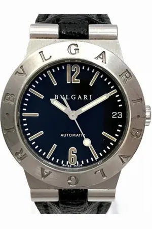 Bvlgari Pre-owned, Kobieta, Niebieski, ONE SIZE, Skóra, Pre-owned Stainless Steel watches