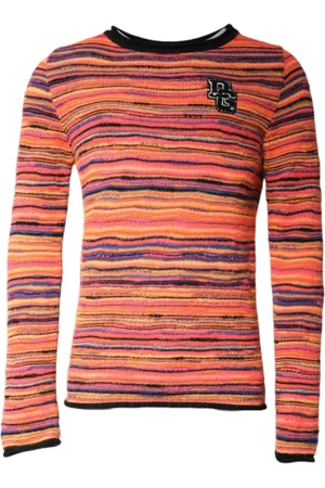 Dolce & Gabbana Swetry, Mężczyzna, Wielobarwność, M, Wielokolorowy Sweter z wełny z logo DGLogo