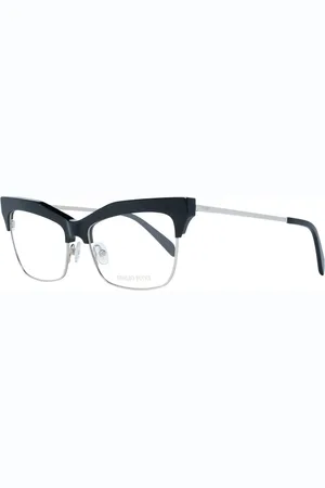 Emilio Pucci Akcesoria, Kobieta, Czarny, ONE SIZE, Czarne Okulary Optyczne Cat Eye
