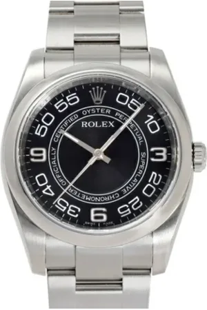 Rolex Pre-owned, Mężczyzna, Czarny, ONE SIZE, Pre-owned Stainless Steel watches