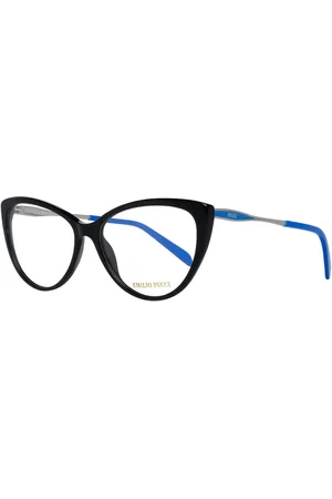 Emilio Pucci Akcesoria, Kobieta, Czarny, ONE SIZE, Czarne Okulary Optyczne Damskie Stylowy Model