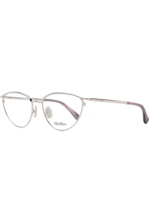Max Mara Akcesoria, Kobieta, Żółty, ONE SIZE, Oprawki Optyczne Cat Eye w Kolorze Różowego Złota