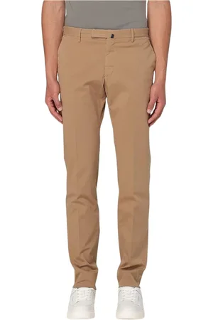 Incotex Spodnie, Mężczyzna, Beżowy, M, Eleganckie Spodnie Slim Fit
