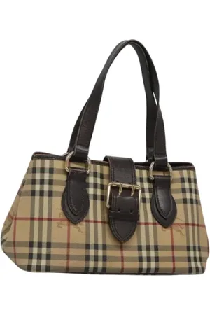 Burberry Pre-owned, Kobieta, Beżowy, ONE SIZE, Skóra, Pre-owned Skórzane torebki