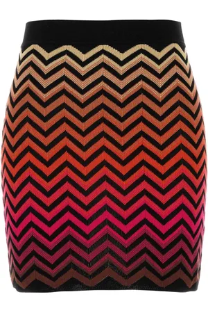 Missoni Spódnice, Kobieta, Wielobarwność, M, Haftowana spódnica z mieszanki bawełny