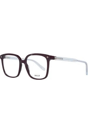 Bally Akcesoria, Kobieta, brązowy, ONE SIZE, Burgundzkie Kwadratowe Okulary Optyczne Dla Kobiet