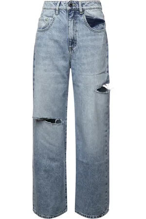 Icon Denim Jeansy, Kobieta, Niebieski, W26, Denim, Niebieskie Jeansyy z Średnim Stanem